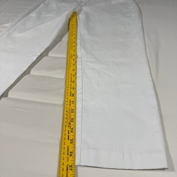 Attyre Woman White Straight Leg Pull On Pants Plus Size 16W Style 1235901 - Picture 4 of 6